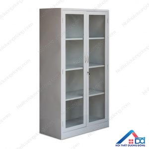 Tủ sắt hồ sơ 2 cánh kính dài - TS 02