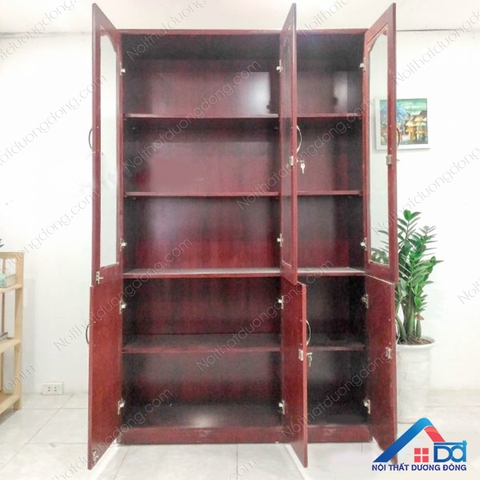 Tủ tài liệu 3 buồng nâu cánh gián - TL 24