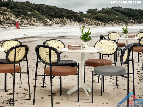 Bàn cafe chân sắt -BCF 30