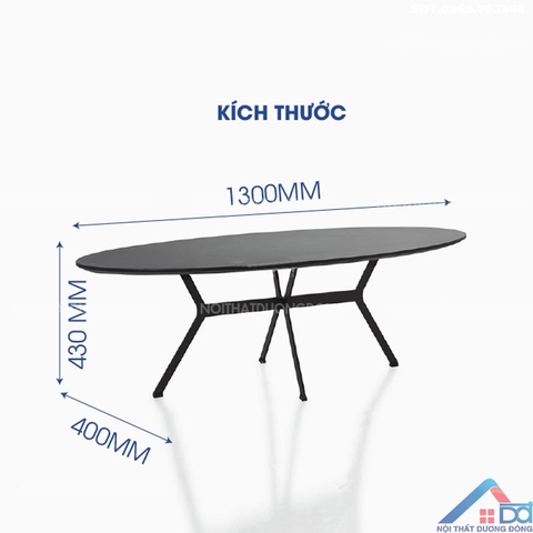 Bàn cafe hình bầu dục -BCF 56