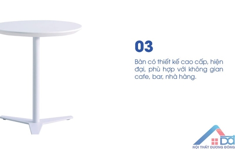 Bàn cafe nhỏ đường kính 50cm -BCF 53