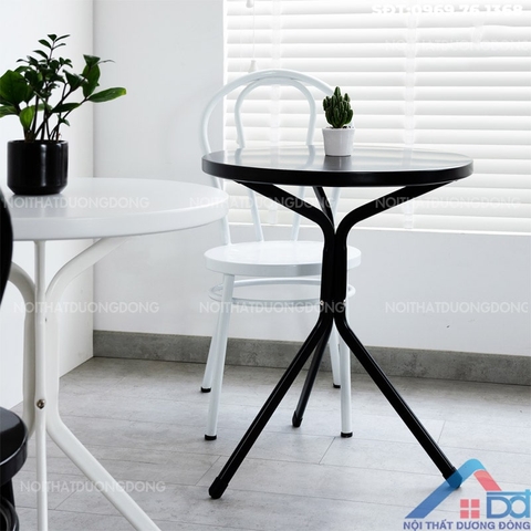 Bàn cafe tròn hiện đại đen trắng - BCF 20