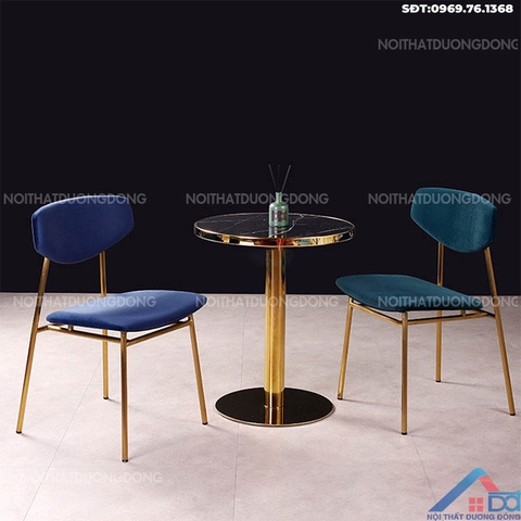 Bàn cafe tròn mặt đá -BCF 39