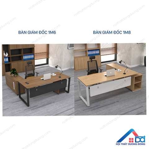 Bàn giám đốc 1m8 hiện đại có yếm - GĐ 40