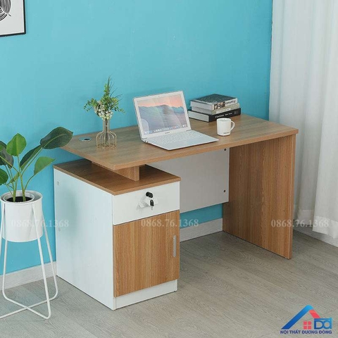 Bàn làm việc 1m2 hiện đại có hộc sâu - LV 21