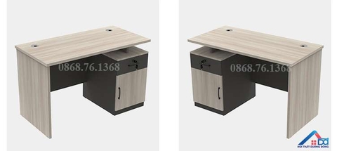 Bàn làm việc 1m2 hiện đại có hộc sâu - LV 21