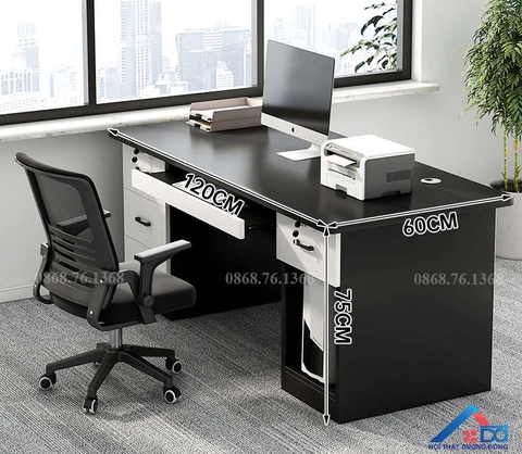 Bàn làm việc có hộc 2 bên - LV 27