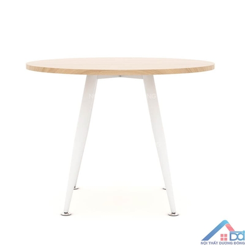 Bàn tròn chân côn trắng -CS 74