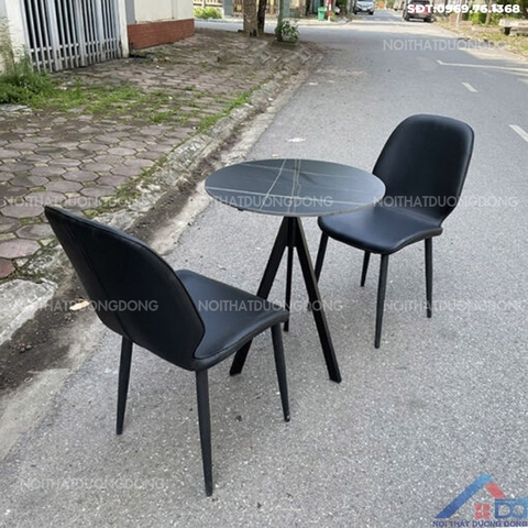 Bàn cafe tròn mặt đá -BCF 16