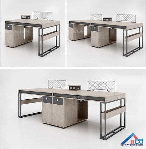 Cụm bàn làm việc 2 người hiện đại - CB 44