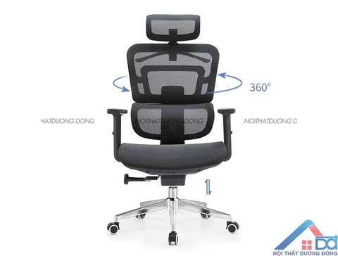 Ghế công thái học Ergonomic chân hợp kim -GX 20