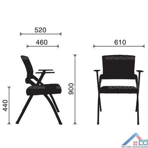 Ghế training xếp gọn -TN 38