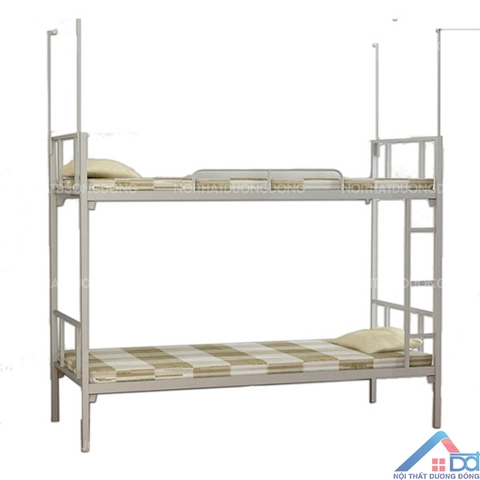 Giường tầng sắt 85cm thang chữ H -GT 28