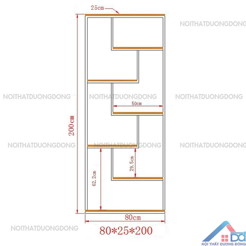 Kệ trang trí khung sắt -TT 05