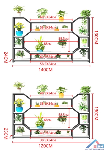 Kệ trang trí thấp độc đáo -TT 09