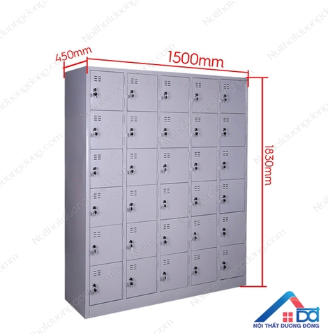 Tủ Locker Sắt 30 Ngăn Đựng Đồ - LK 11