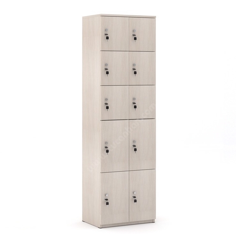 Tủ locker gỗ 10 cánh - LKG 01