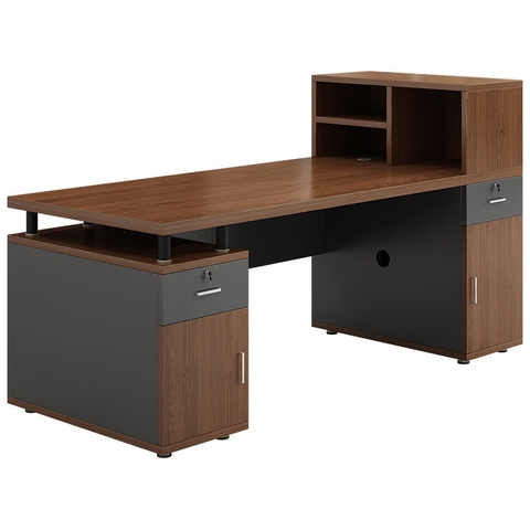 Mẫu bàn làm việc văn phòng gỗ công nghiệp - LV 31
