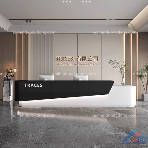 Quầy lễ tân công ty đơn giản - LT 34