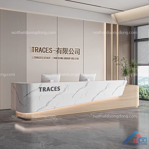 Quầy lễ tân công ty đơn giản - LT 34