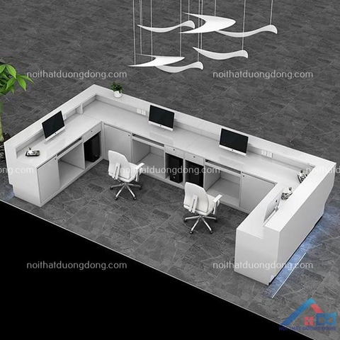 Quầy lễ tân hình chữ U - LT 24