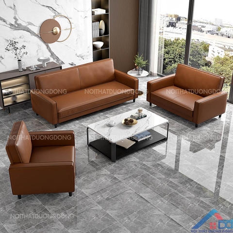 Sofa bộ màu da bò sang trọng -SF 62