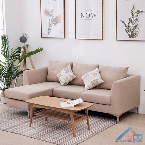 Sofa góc gỗ tự nhiên bọc nỉ - SF 25