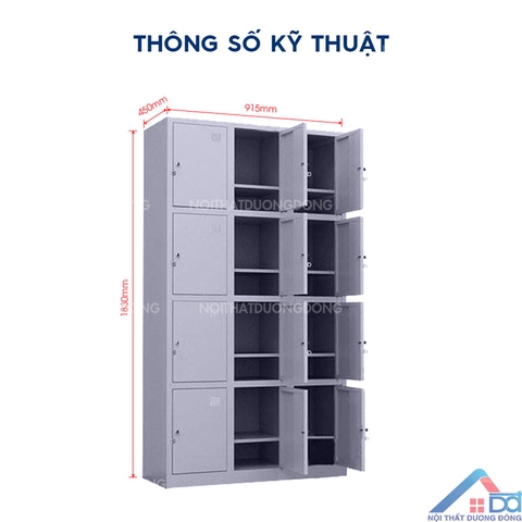 Tủ sắt đựng đồ 12 ngăn -LK 16