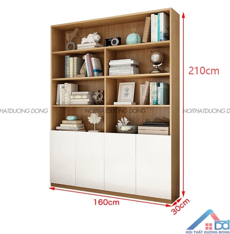 Tủ đựng tài liệu trang trí 1m6 -TL 86