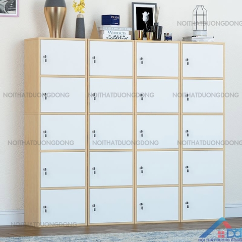 Tủ locker gỗ 1 cột 5 ngăn -LKG 14