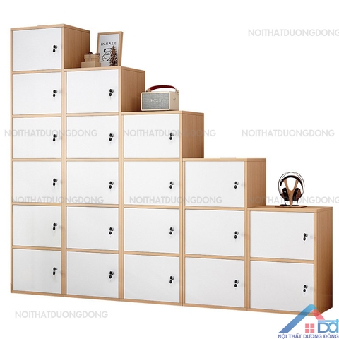 Tủ locker gỗ 1 cột 5 ngăn -LKG 14