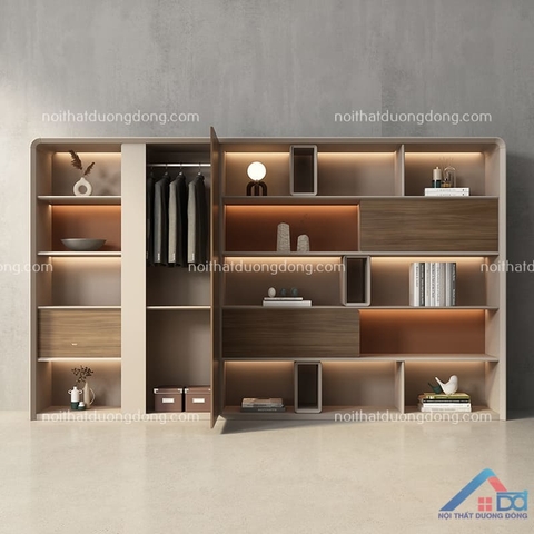 Tủ sách trưng bày bằng gỗ sang trọng - TLĐ 10