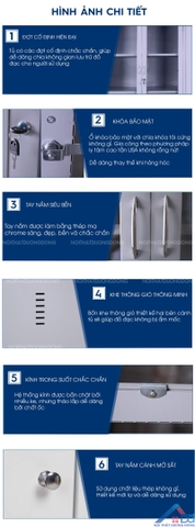 Tủ tài liệu sắt 4 khoang -TS 25