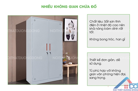 Tủ sắt văn phòng 2 cánh -TS 15