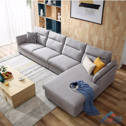 Sofa góc gỗ tự nhiên bọc nỉ - SF 26