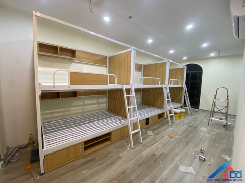 Giường sắt 2 tầng phòng ký túc xá -GT18