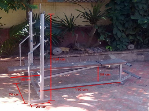 Hướng dẫn làm ghế tập tạ tự chế đơn giản cực hiệu quả