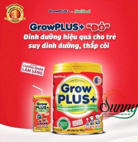 Sữa growplus ít đường 110ml