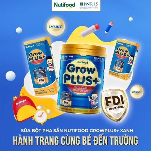 Sữa grow plus xanh lon 900g