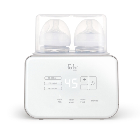 Máy hâm sữa và tiệt trùng điện tử hai bình vổ rộng Duo5