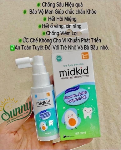 Xịt chống sâu răng Midkid 1y+