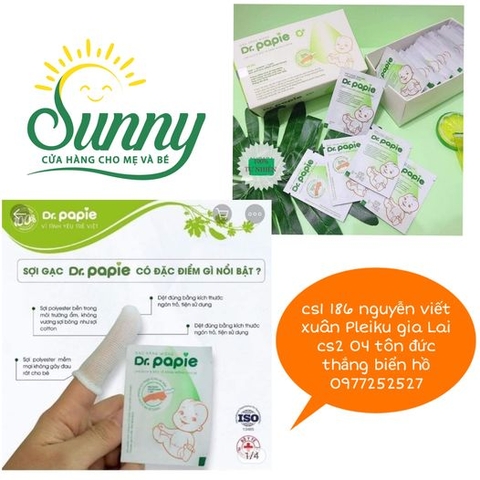 Gạc rơ lưỡi Dr Papie 30 gói 068