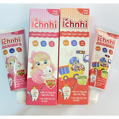 Kem đánh răng Ích Nhi vị Dưa Gang
