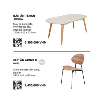 Bộ bàn ăn 4 ghế An Cường TD009A-GH53
