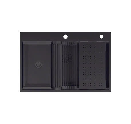 Chậu bếp Inox Hafele WS R10 HS25-SSN1S-7650 - 567.24.485 - đen