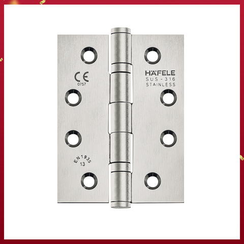 Bản lề lá chống cháy-2 vòng bi Inox mờ Häfele 926.98.060