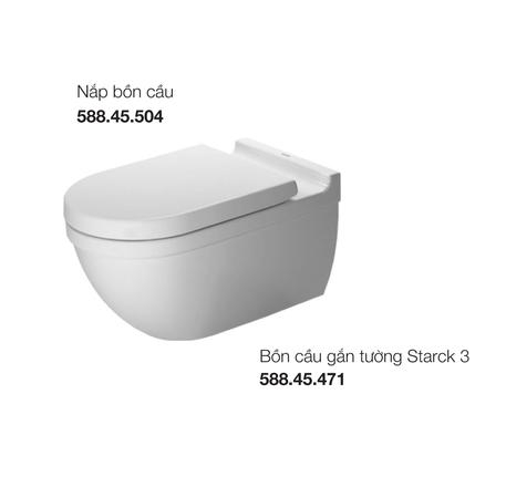 Bồn cầu treo tường Duravit Starck 3 - 588.46.403
