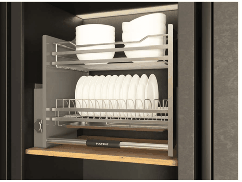 Giá bát nâng hạ Hafele dạng lưới dẹt 600mm 504.76.019