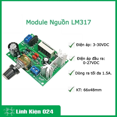 Module Nguồn LM317 Input 3-30VDC/3-20VAC (K2H17)