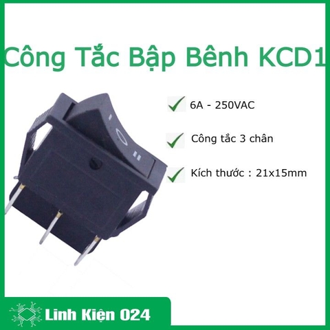 Công Tắc Bập Bênh KCD4 250VAC-16A 6P 3 Chế Độ (k1e20)